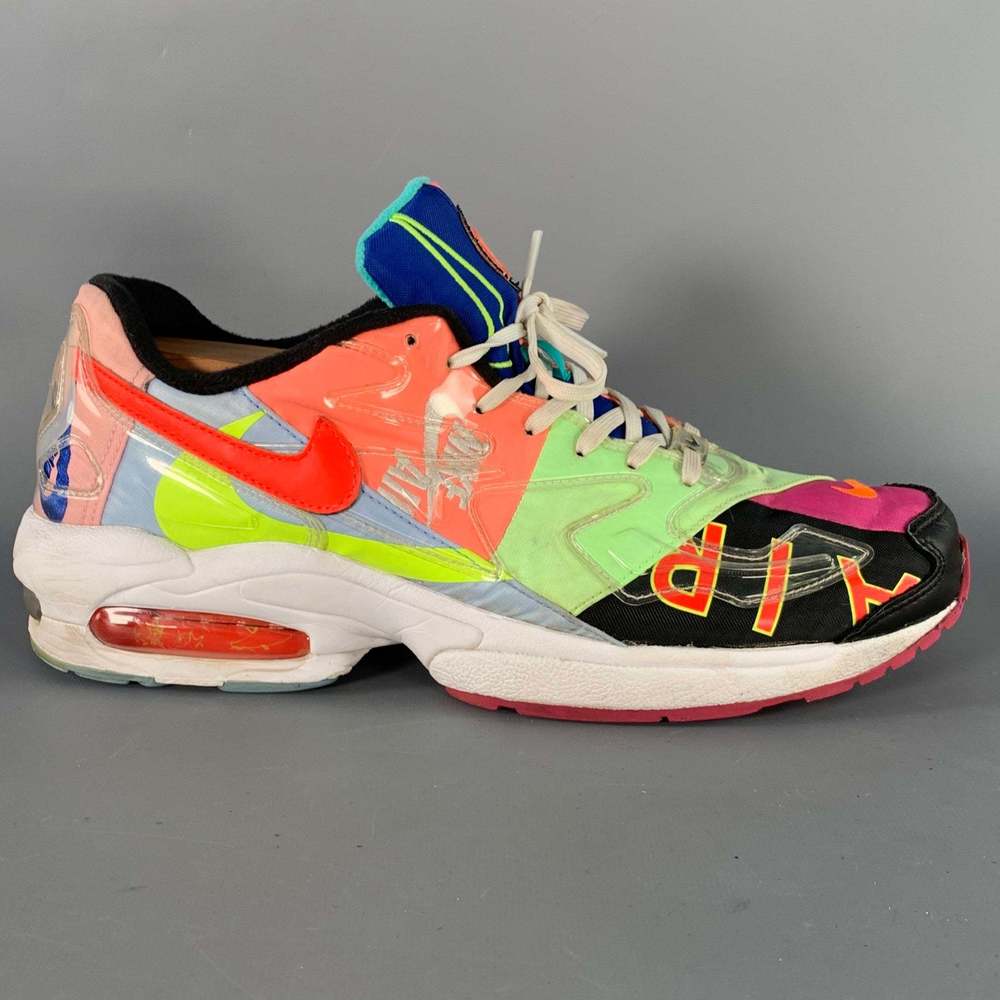 NIKE Air Max 2 Light Multi Color Color Block Nylon Sneakers - Picture 2 of 11
